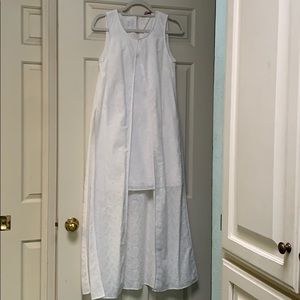 Calypso St Barth XS white cotton eyelet dress